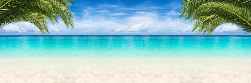 Paradisstrandbakgrund royaltyfri foto