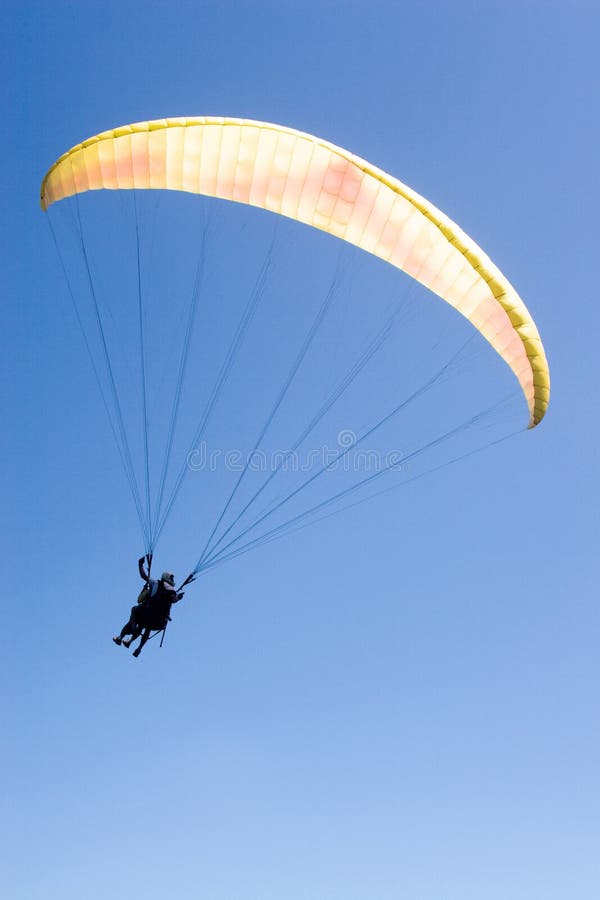 Paraglider Flies into the Blue