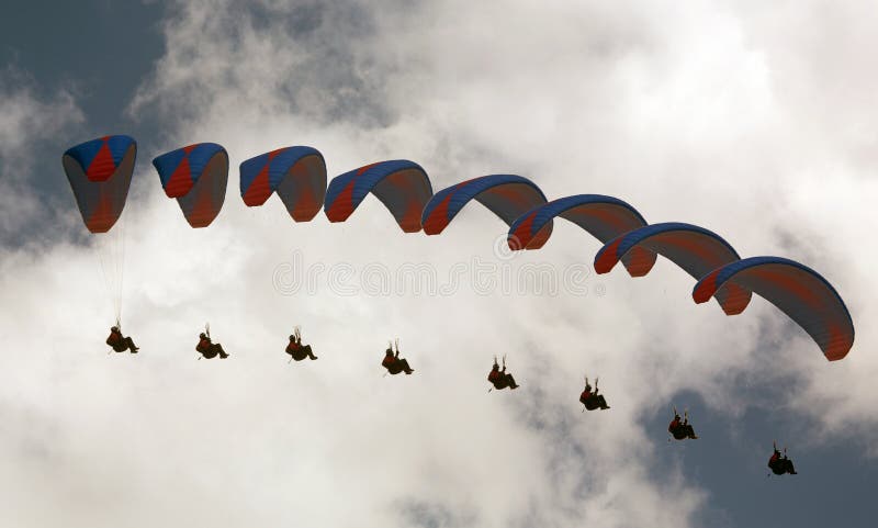 Paragliding.