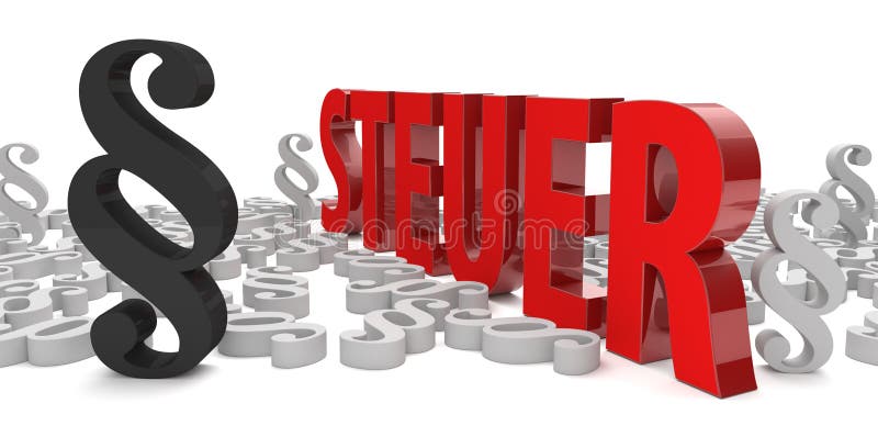 Paragraph Steuer vector illustration