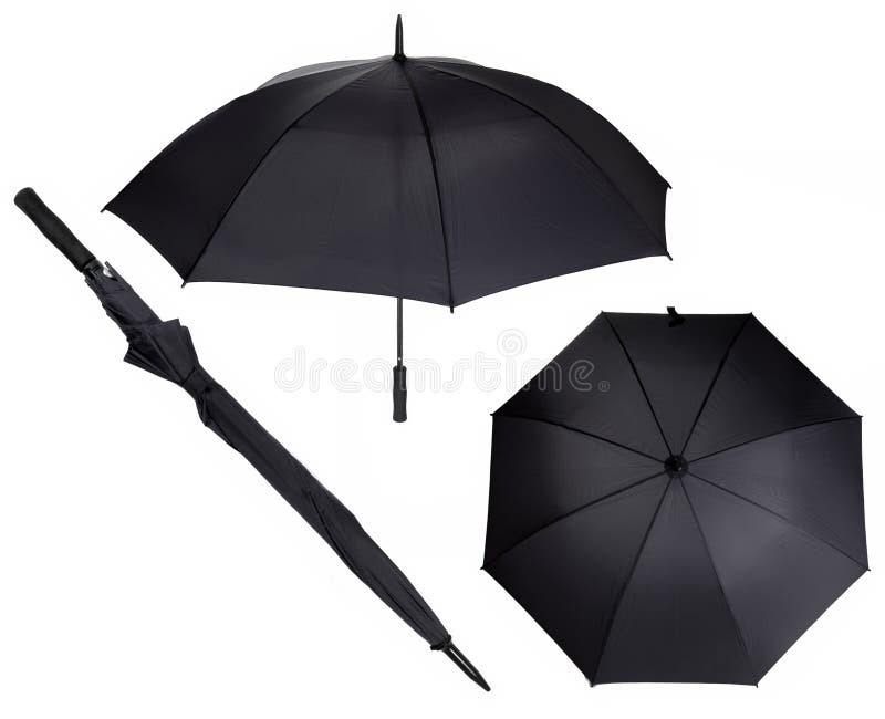 Paraguas negro imagen de archivo. Imagen de coloreado -