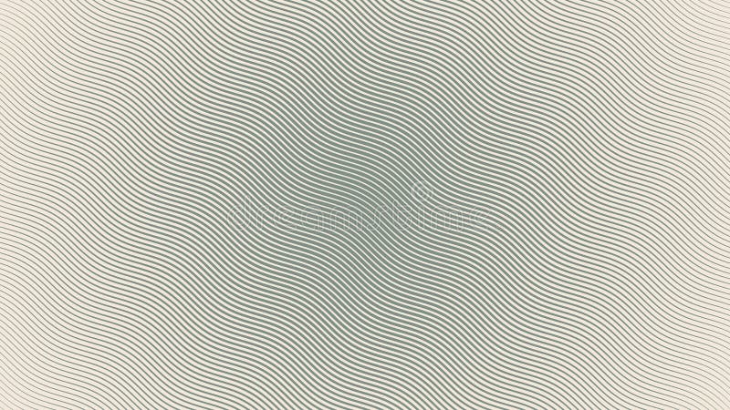 Parallel Hatching Wavy Lines Halftone Pattern Abstract Vector Pale Green Texture royalty free illustration