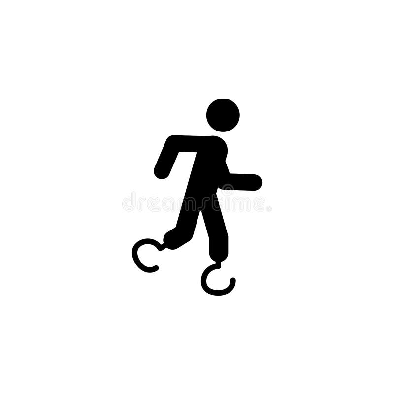 paralympic, atletiekpictogram Element van gehandicapte mens in sportpictogram voor mobiele concept en webtoepassingen Gedetaillee vector illustratie paralympic, atletiekpictogram Element van gehandicapte mens in sportpictogram voor mobiele concept en webtoepassingen Gedetaillee vector illustratie