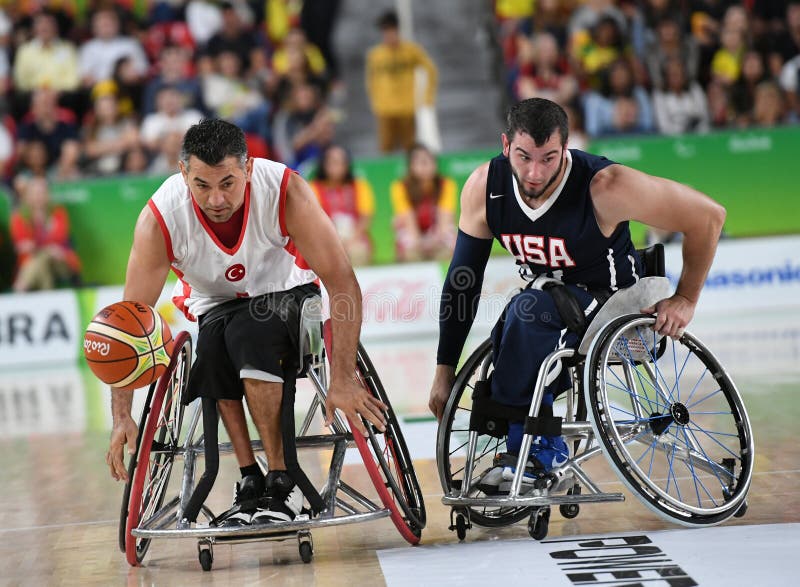 Paralympics-Spiel-Basketball 2016 lizenzfreies stockbild Paralympics-Spiel-Basketball 2016 lizenzfreies stockbild