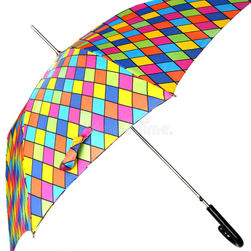 Bright umbrella, isolated. Bright umbrella, isolated