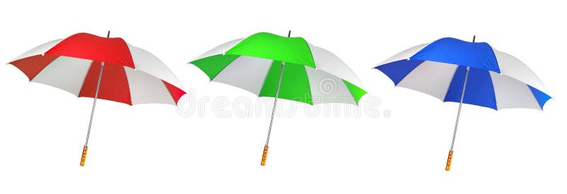 Umbrella from a rain or the sun on a white background. Umbrella from a rain or the sun on a white background