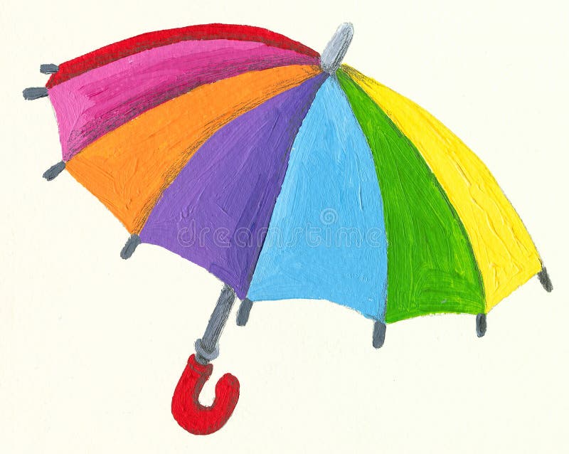Parapluie coloré illustration stock