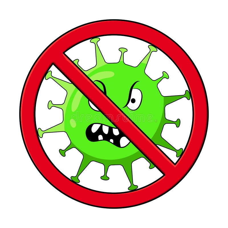 Parar sinal de vírus corona 2019-nCoV riscado com símbolo vermelho STOP COVID-19, 2019-nCoV, conceito Stop coronavirus Vetor