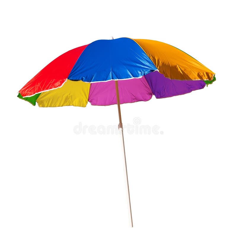 Beach umbrella isolated on a white background. Beach umbrella isolated on a white background