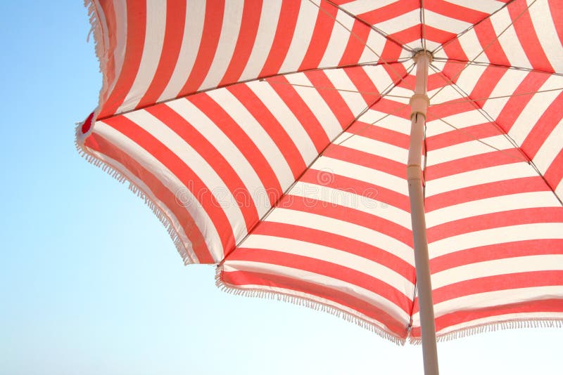 Beach Umbrella and blue Sky. Beach Umbrella and blue Sky