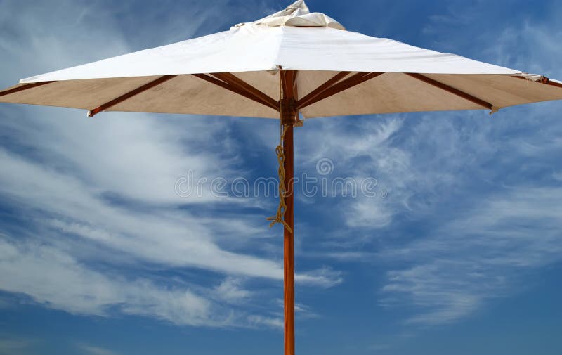 Parasol on a sandy beach