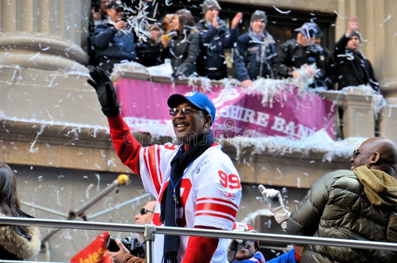 Parata di vittoria di New York Giants fotografia stock Parata di vittoria di New York Giants fotografia stock