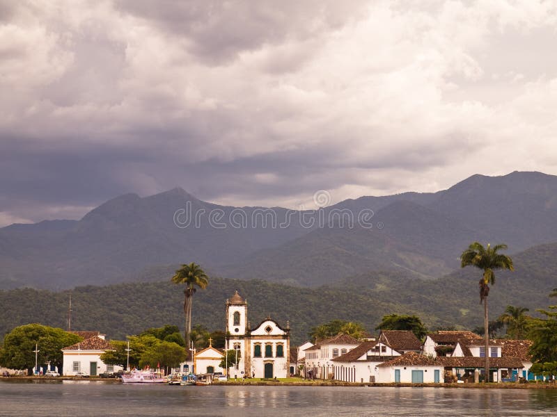 Paraty storico, Brasile. immagini stock Paraty storico, Brasile. immagini stock