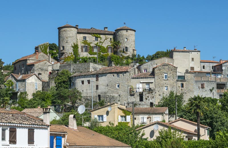 Parc DES Cevennes, Historisches Dorf Stockfoto - Bild von typisch ...