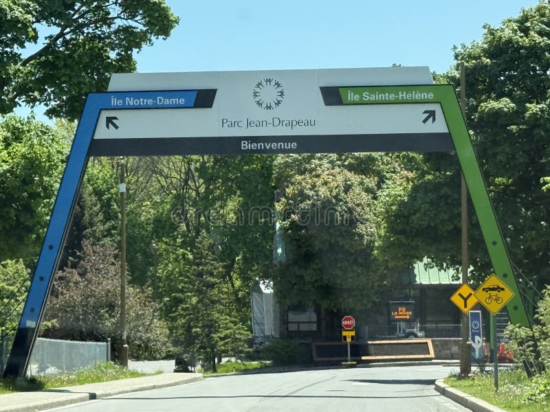Parc Jean-Drapeau in Montreal, Quebec, Canada stock foto's