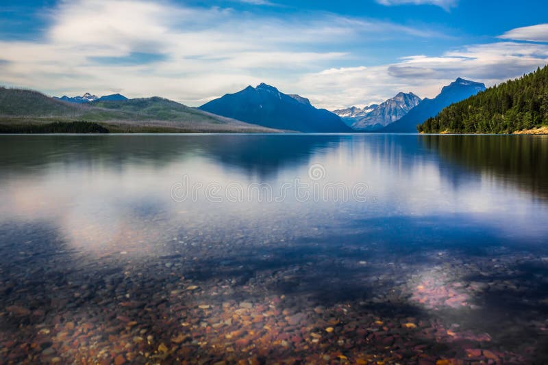 Parc national de glacier de McDonald de lac image stock Parc national de glacier de McDonald de lac image stock