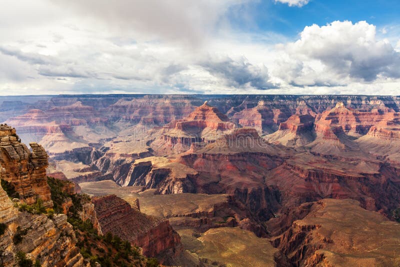 Parc national de Grand Canyon de vue scénique, Arizona, Etats-Unis Paysage de panorama photographie stock libre de droits Parc national de Grand Canyon de vue scénique, Arizona, Etats-Unis Paysage de panorama photographie stock libre de droits