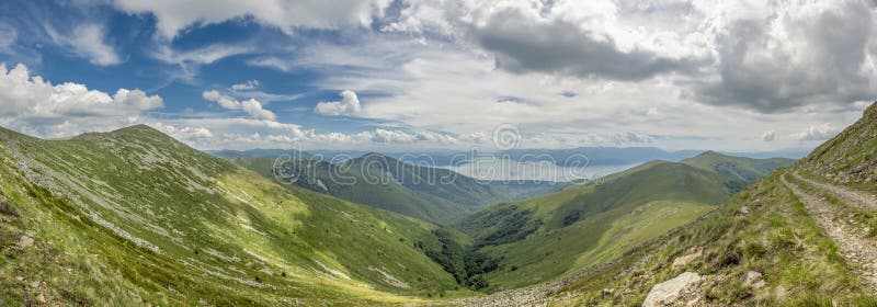 Parc national de Macédoine - de Pelister - panorama images stock Parc national de Macédoine - de Pelister - panorama images stock
