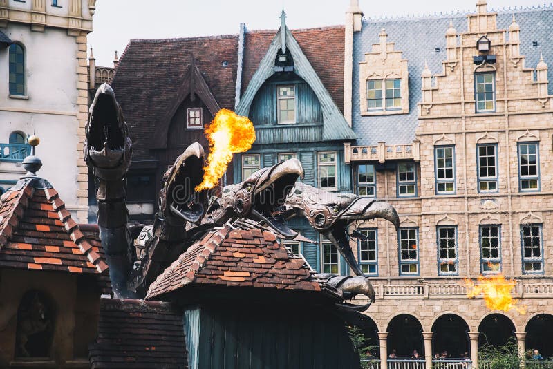 Parc orienté Efteling d'imagination aux Pays-Bas photographie stock libre de droits Parc orienté Efteling d'imagination aux Pays-Bas photographie stock libre de droits
