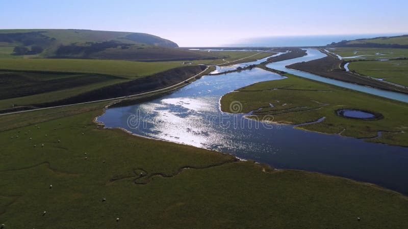 Parc stupéfiant de pays de sept soeurs dans le Sussex