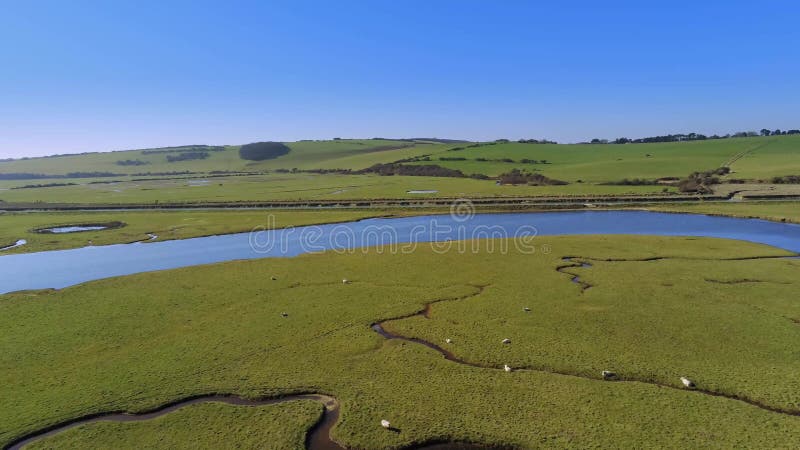 Parc stupéfiant de pays de sept soeurs dans le Sussex