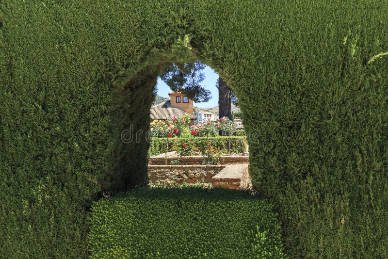 Parchi Alhambra, Granada immagine stock libera da diritti Parchi Alhambra, Granada immagine stock libera da diritti