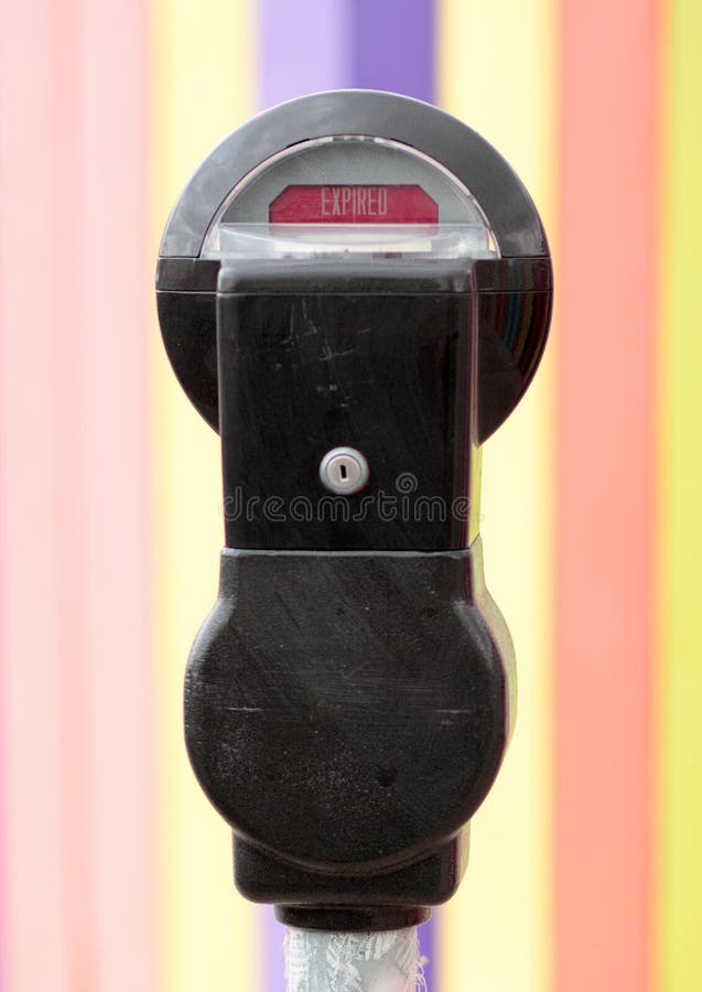 Parchimetro estinto fotografia stock Parchimetro estinto fotografia stock