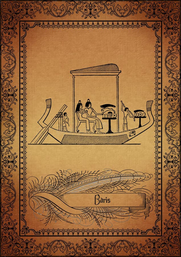 Ancient Egyptian Hieroglyphics Portrait Stock Image Image of