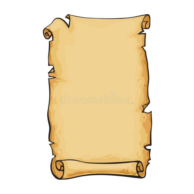 Old paper scroll stock vector. Illustration of medieval - 118340759 Old paper scroll stock vector. Illustration of medieval - 118340759