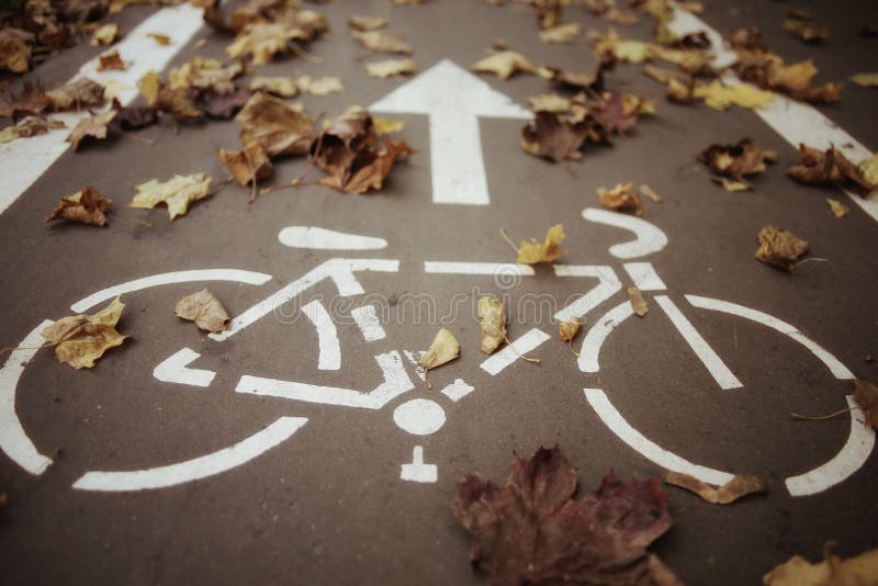 Parco della bici di autunno immagine stock libera da diritti Parco della bici di autunno immagine stock libera da diritti