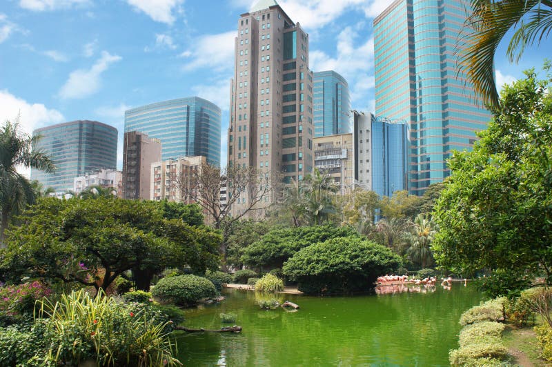 Parco di Kowloon a Hong Kong fotografie stock