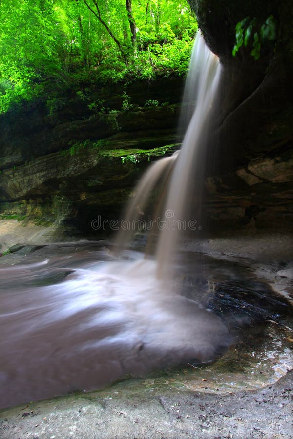 Parco di stato affamato della roccia Illinois fotografie stock libere da diritti Parco di stato affamato della roccia Illinois fotografie stock libere da diritti
