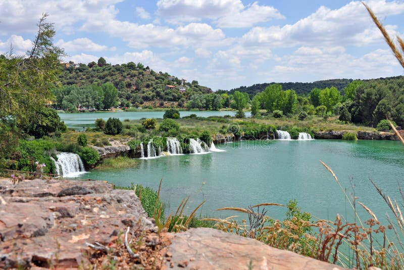 Parco naturale di Spanisch Lagunas de Ruidera immagini stock libere da diritti Parco naturale di Spanisch Lagunas de Ruidera immagini stock libere da diritti