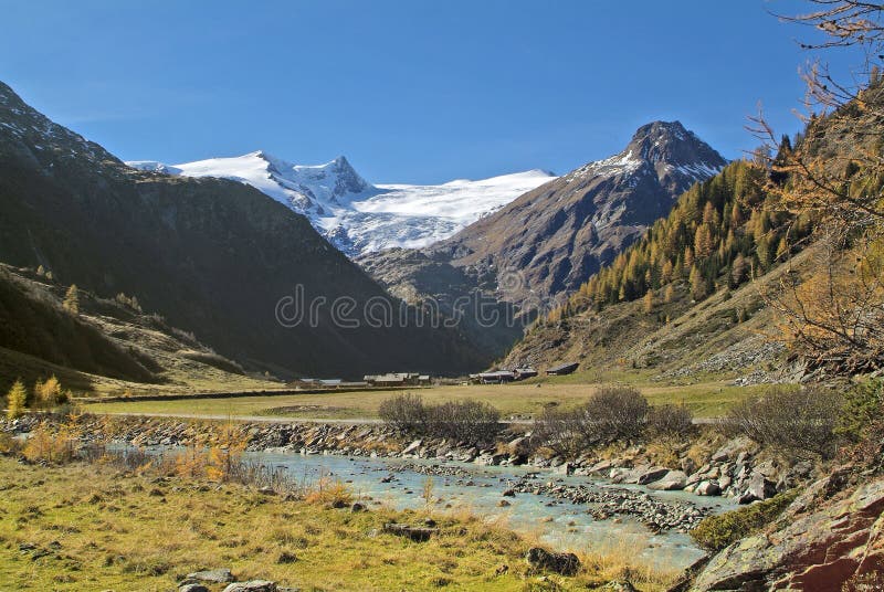 Austria, the Gschloesstal Valley in East Tyrol near Matrei village is one of the most beautiful valleys in the Hohe Tauern national park in the Austrian Alps and a popular hiking area. Austria, the Gschloesstal Valley in East Tyrol near Matrei village is one of the most beautiful valleys in the Hohe Tauern national park in the Austrian Alps and a popular hiking area