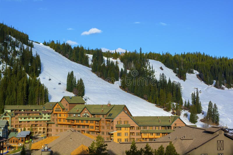 Parco Ski Area di inverno nei Colorado Rockies fotografia stock libera da diritti Parco Ski Area di inverno nei Colorado Rockies fotografia stock libera da diritti