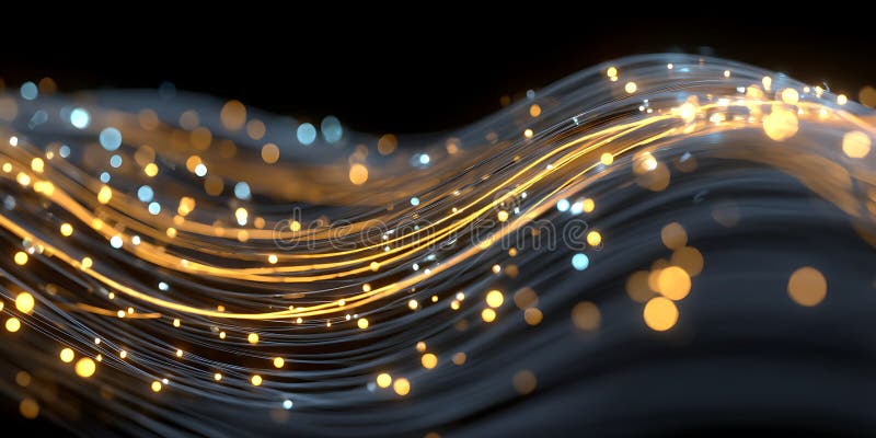 Parcours d'or somptueux Résumé illustration stock