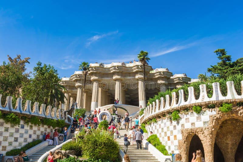 Parcul Guell stock photo