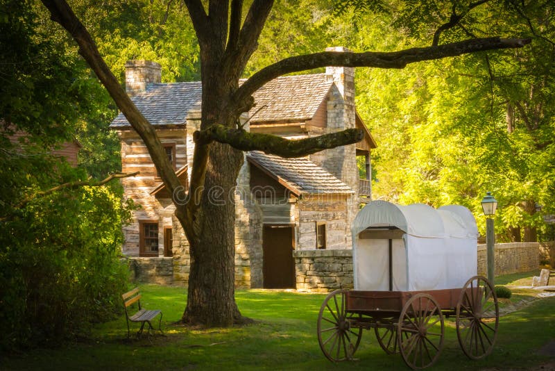 Parcul național al morii de primăvară din Indiana : privire la trecut stock images
