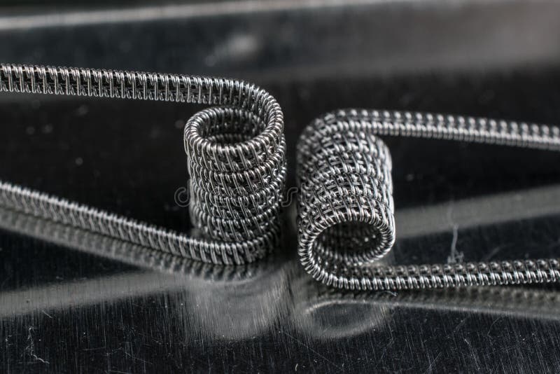 Pare of Vaping Coils for Electronic Cigarette or E Cig and Vape Devices