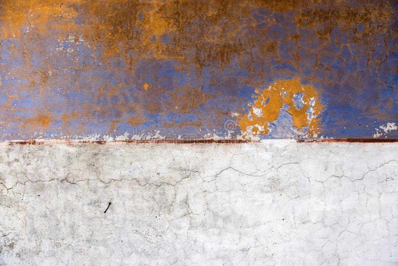Pared con la pintura de la peladura foto de archivo Pared con la pintura de la peladura foto de archivo
