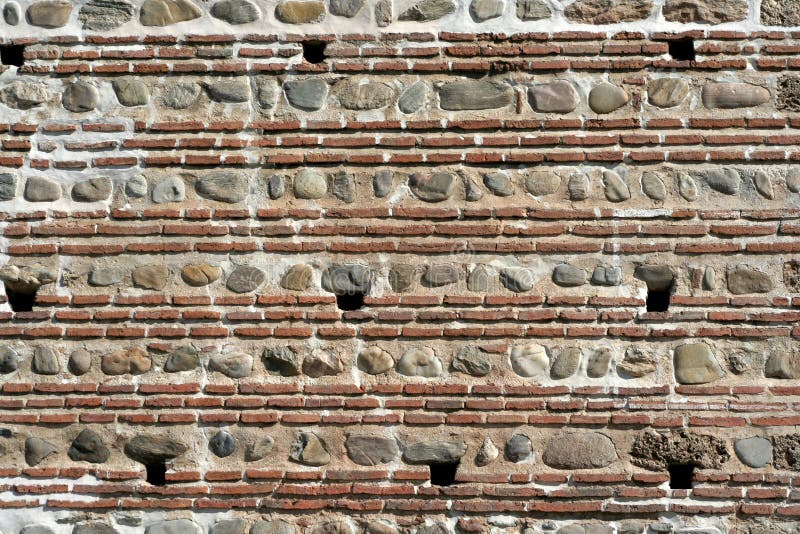 Pared de ladrillo antigua imágenes de archivo libres de regalías