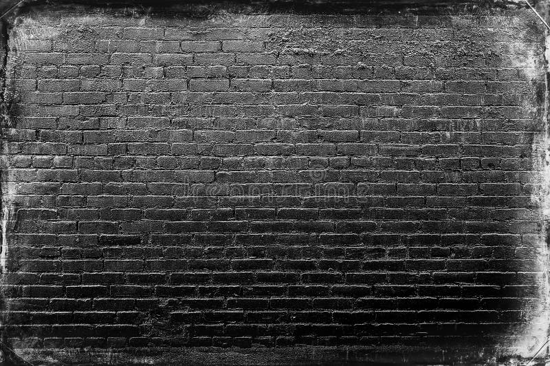 Pared de ladrillo negra excelente del blanco del final foto de archivo libre de regalías Pared de ladrillo negra excelente del blanco del final foto de archivo libre de regalías