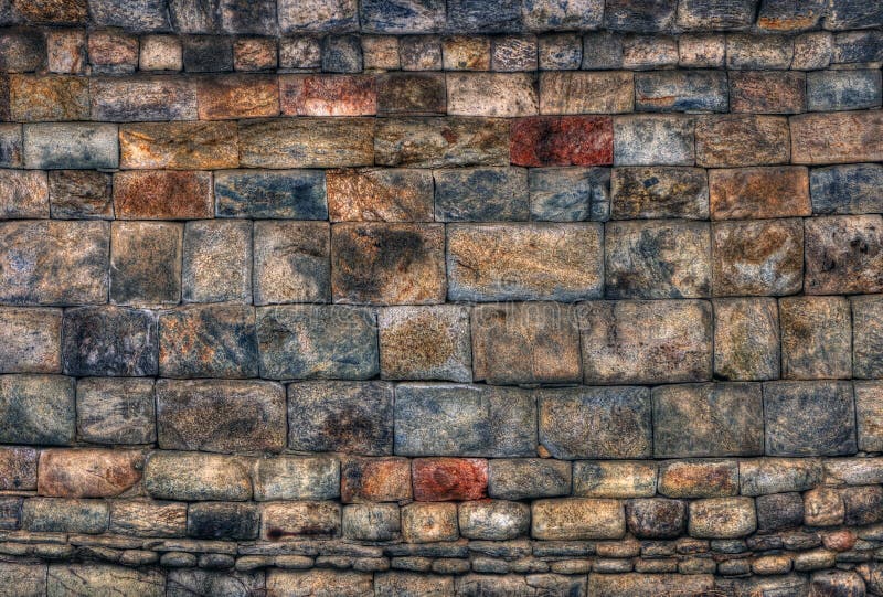 Parede colorida de pedra e rocha foto de stock royalty free