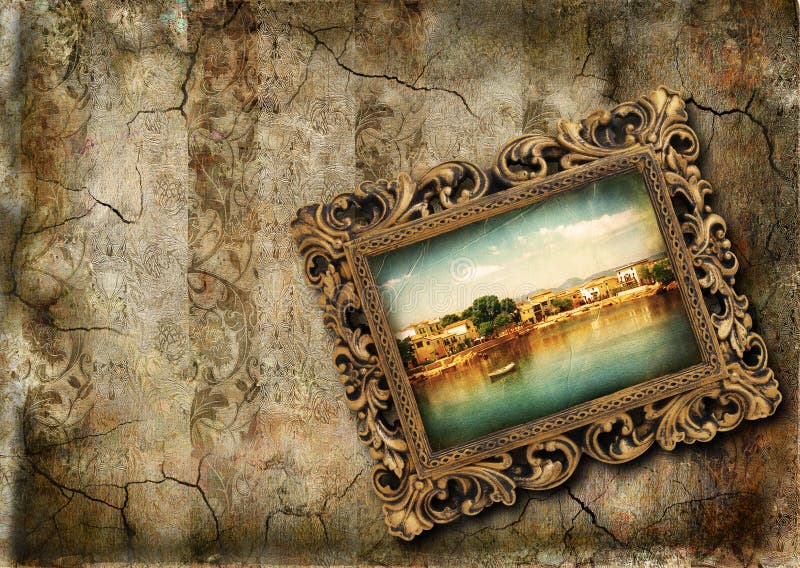 Parede de Grunge com pintura ilustração royalty free Parede de Grunge com pintura ilustração royalty free
