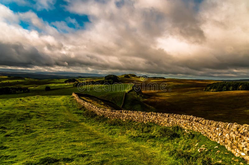 Muralha de Adriano fotos de stock royalty free