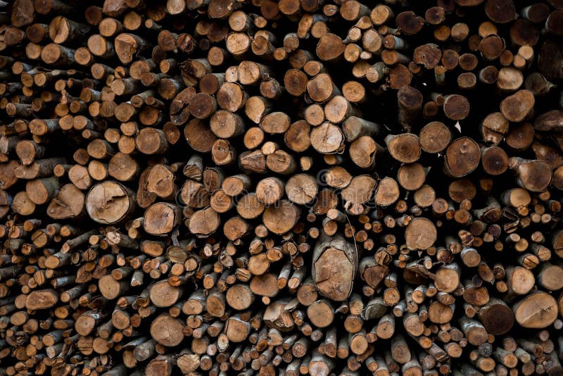 Parede de logs de madeira empilhados como o fundo fotos de stock royalty free Parede de logs de madeira empilhados como o fundo fotos de stock royalty free