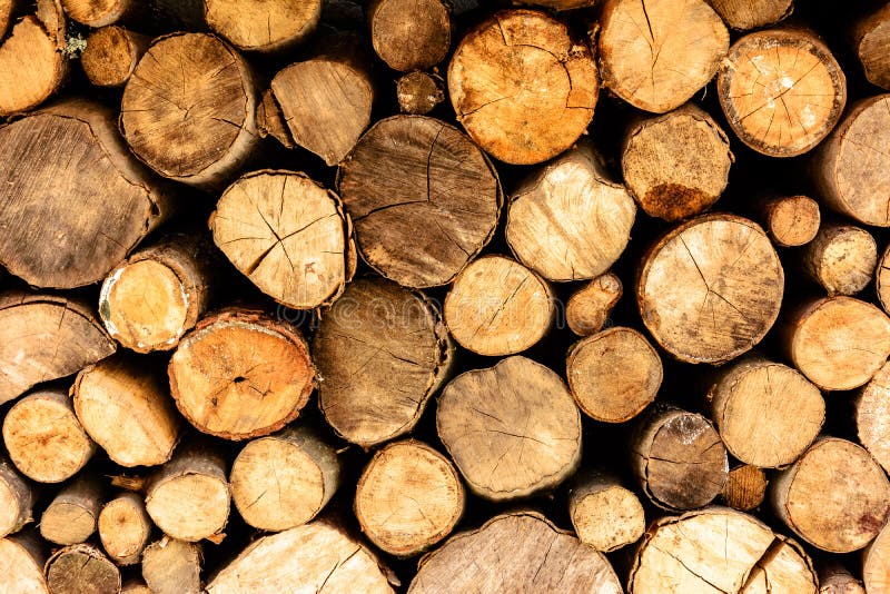 Parede de logs de madeira empilhados como o fundo foto de stock royalty free Parede de logs de madeira empilhados como o fundo foto de stock royalty free
