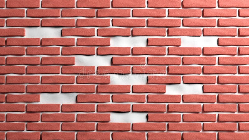 Parede de tijolo vermelho ilustração stock Parede de tijolo vermelho ilustração stock