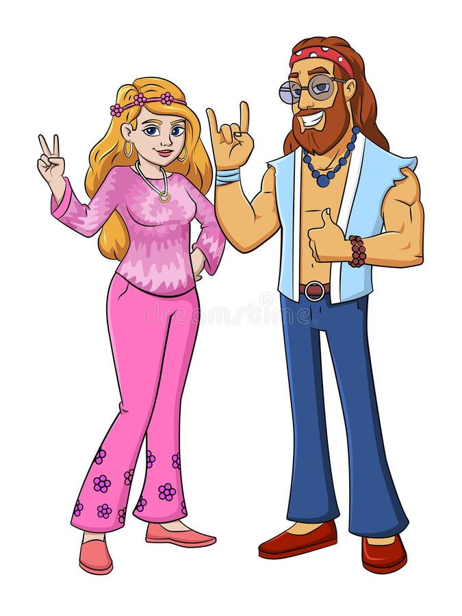 Pareja Hippie Mostrando Signos De Paz Ilustración del Vector - Ilustración de afecto, tipo: 221520310 Pareja Hippie Mostrando Signos De Paz Ilustración del Vector - Ilustración de afecto, tipo: 221520310