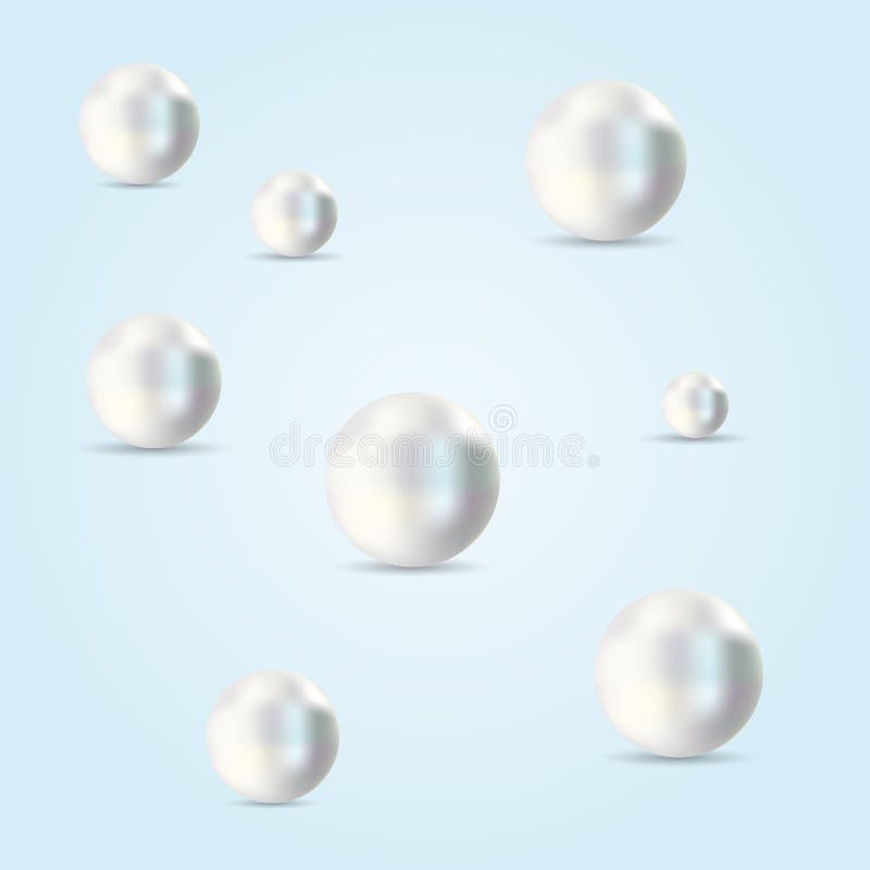 Parels vectorillustratie Parels op witte backgorund met schaduw worden geïsoleerd die 3d natuurlijke oester, parels, glanzende ov royalty-vrije illustratie Parels vectorillustratie Parels op witte backgorund met schaduw worden geïsoleerd die 3d natuurlijke oester, parels, glanzende ov royalty-vrije illustratie